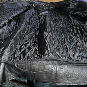 COPY - Black leather pro rider motorcycle jacket